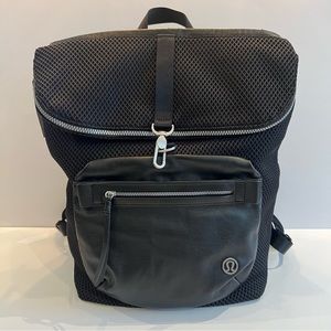 Lululemon Black Mesh Backpack